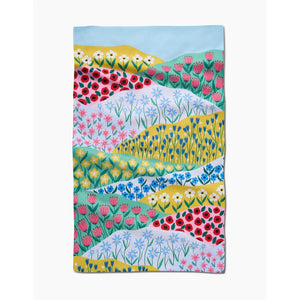 TEA TOWEL | SPRING FIELDS-Home-GEOMETRY-Coriander