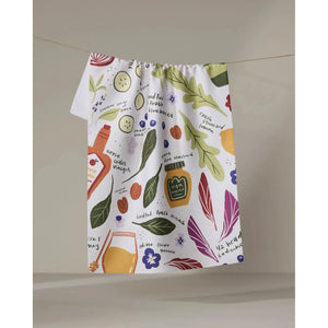 TEA TOWEL | SPRING HARVEST SALAD-Home-GEOMETRY-Coriander
