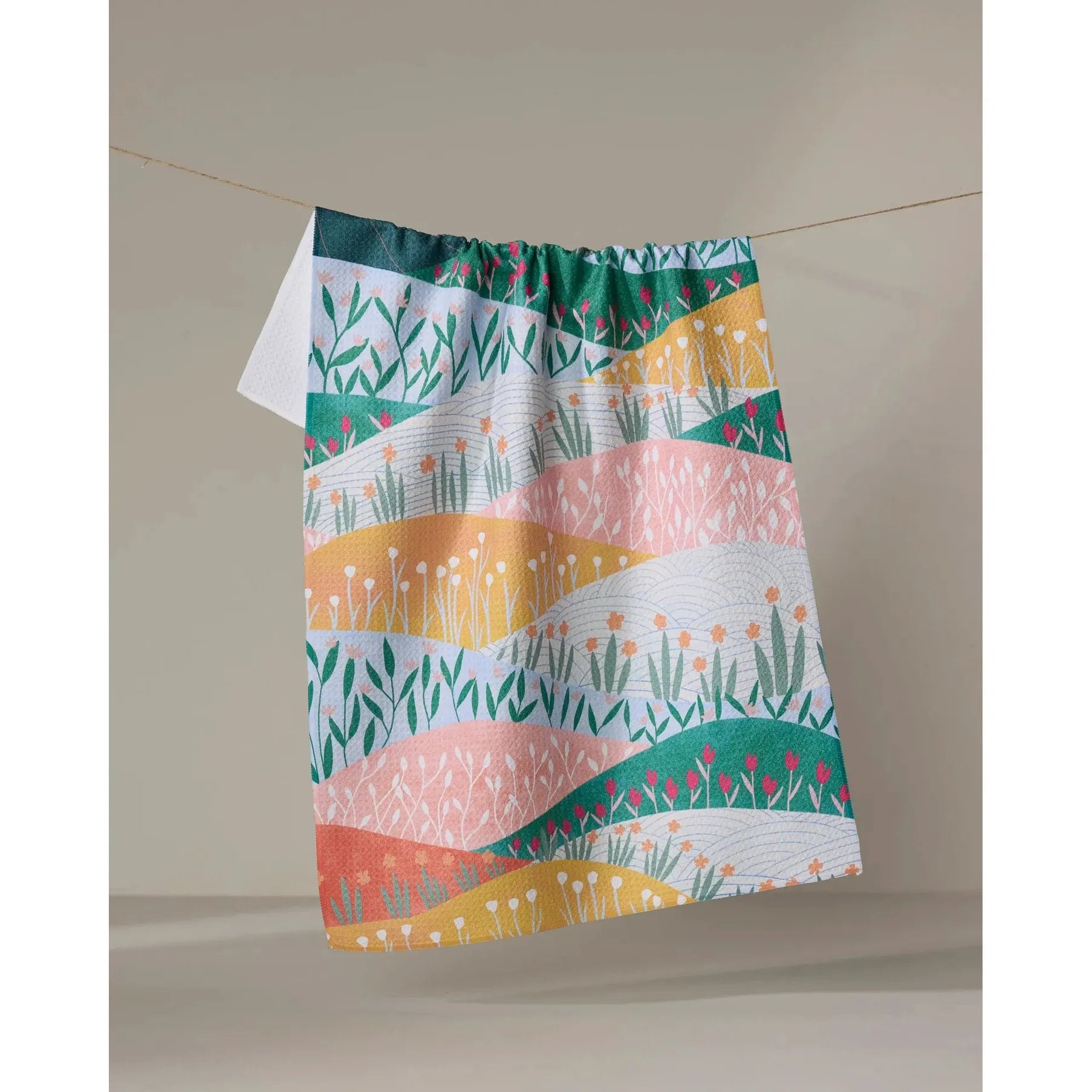 TEA TOWEL | SUNRISE MOUNTAINS-Home-GEOMETRY-Coriander
