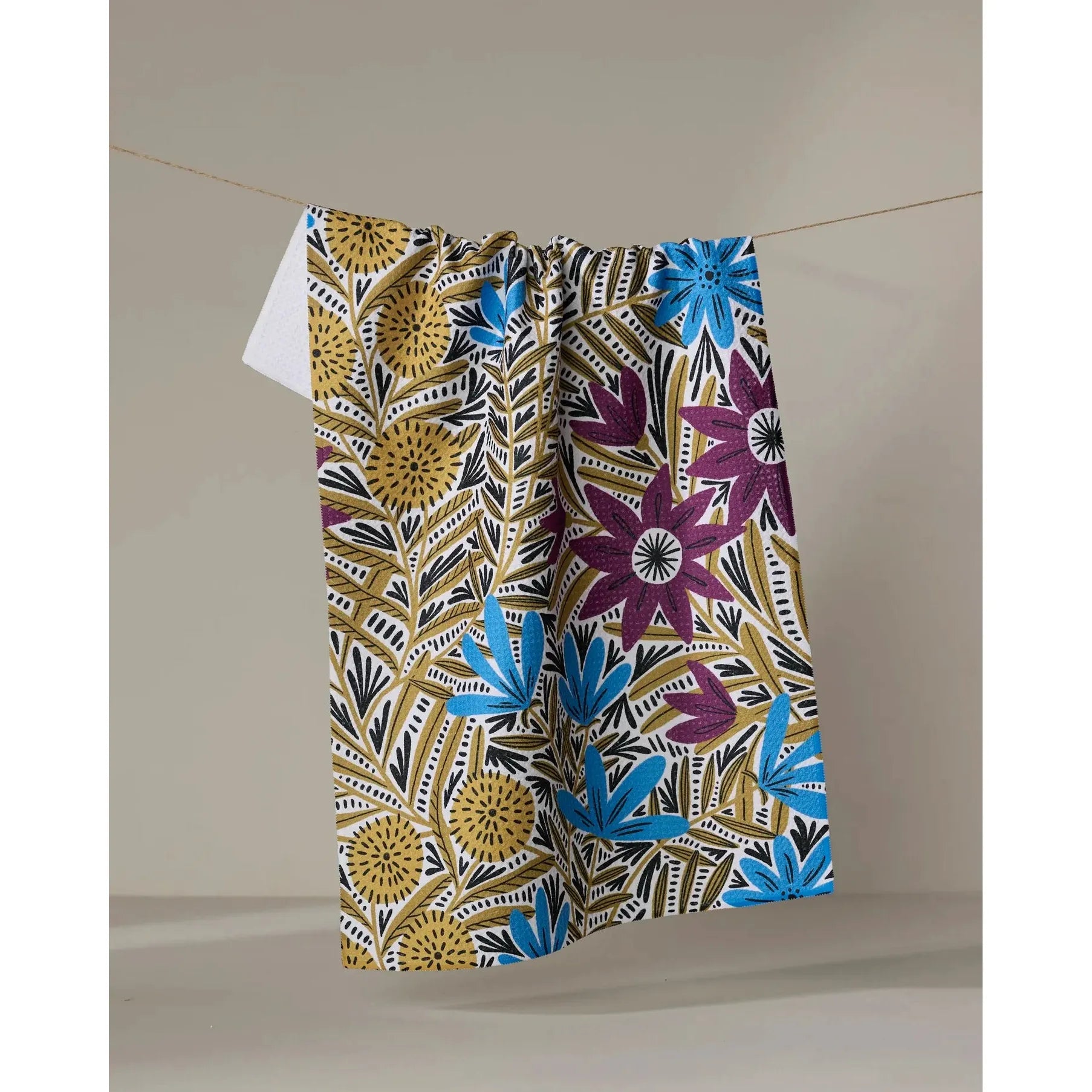 TEA TOWEL | TEAGAN DARK MAROON-Home-GEOMETRY-Coriander