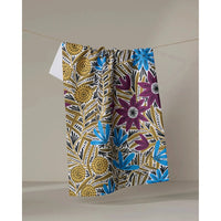 TEA TOWEL | TEAGAN DARK MAROON-Home-GEOMETRY-Coriander