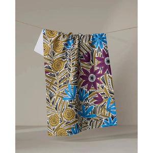 TEA TOWEL | TEAGAN DARK MAROON-Home-GEOMETRY-Coriander