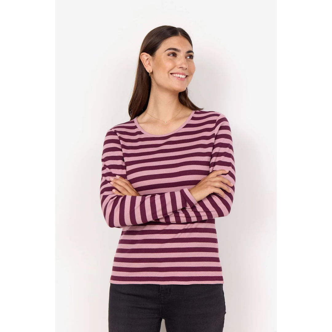 TEE | IRIDI LS-top-SOYACONCEPT-XSMALL-WOODROSE-Coriander