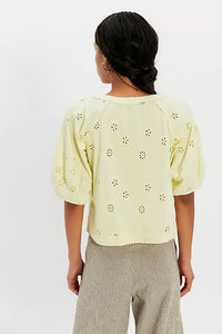 TEE | JESSIE EYELET-Top-FREE PEOPLE-Coriander