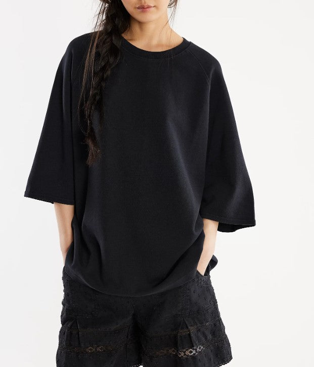 TEE | JOAH-T-shirt-FREE PEOPLE-XSMALL-BLACK-Coriander