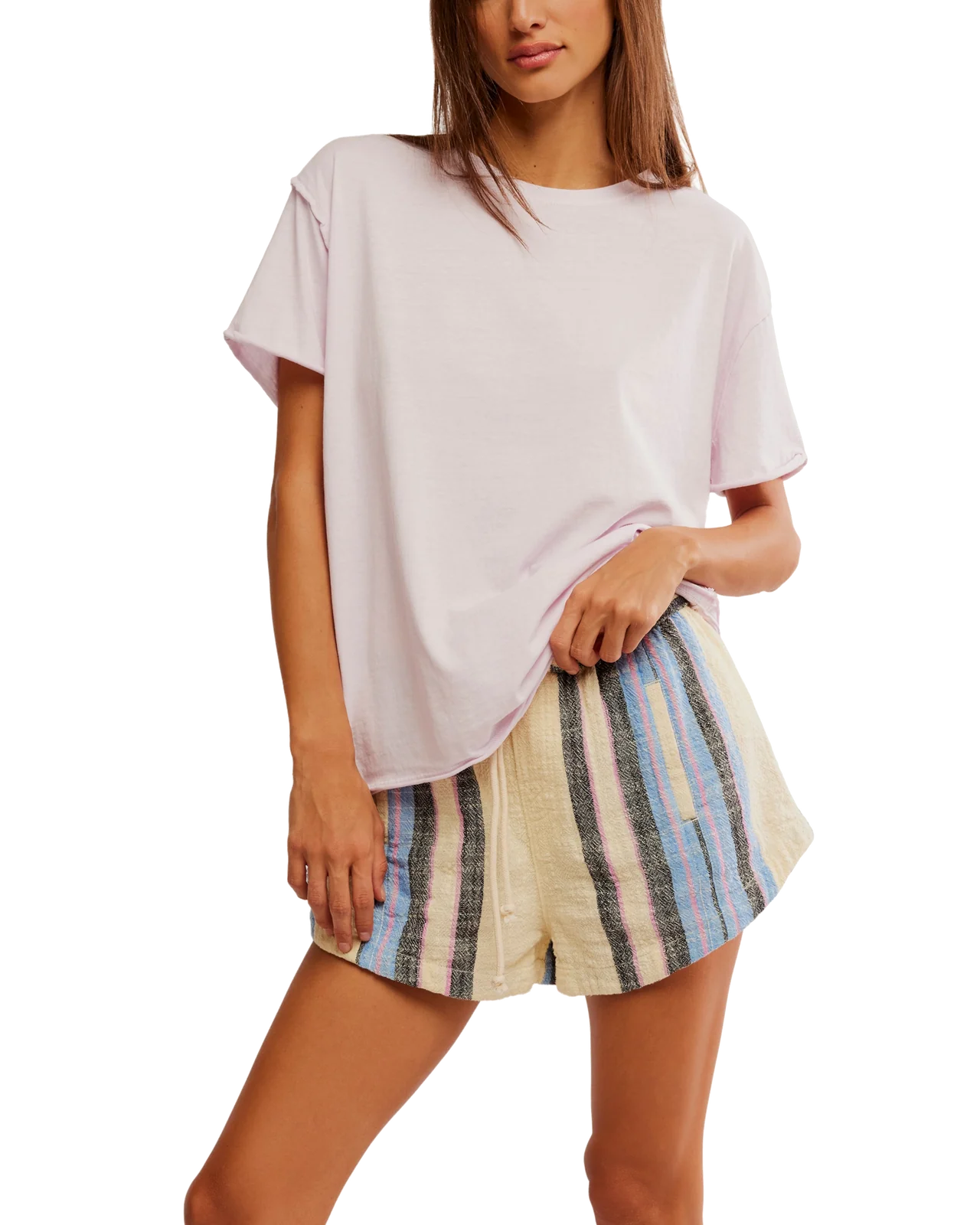 TEE | NINA-Tops-FREE PEOPLE-XSMALL-FALLING PETAL-Coriander