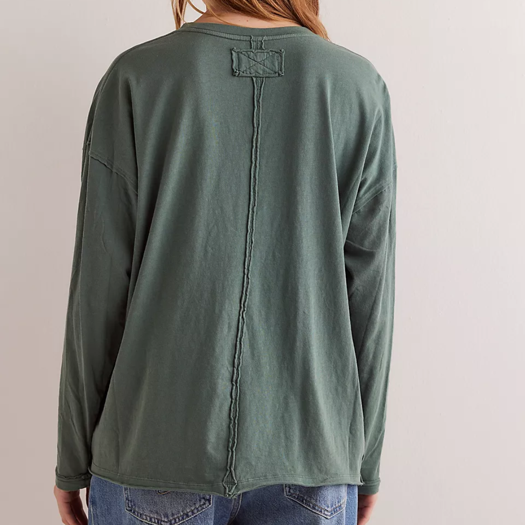 TEE | NINA L/S-Top-FREE PEOPLE-Coriander