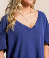 TEE | NINA V-NECK-Top-FREE PEOPLE-Coriander