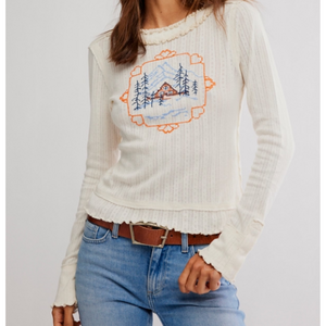 TEE | THROUGH THE WOODS-Tops-FREE PEOPLE-Coriander