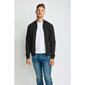 TERRY BOMBER JACKET-Sweaters & Jackets-EASY MONDAYS-Coriander