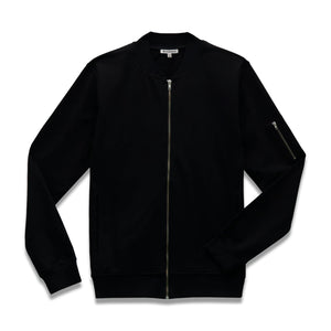 TERRY BOMBER JACKET-Sweaters & Jackets-EASY MONDAYS-Coriander