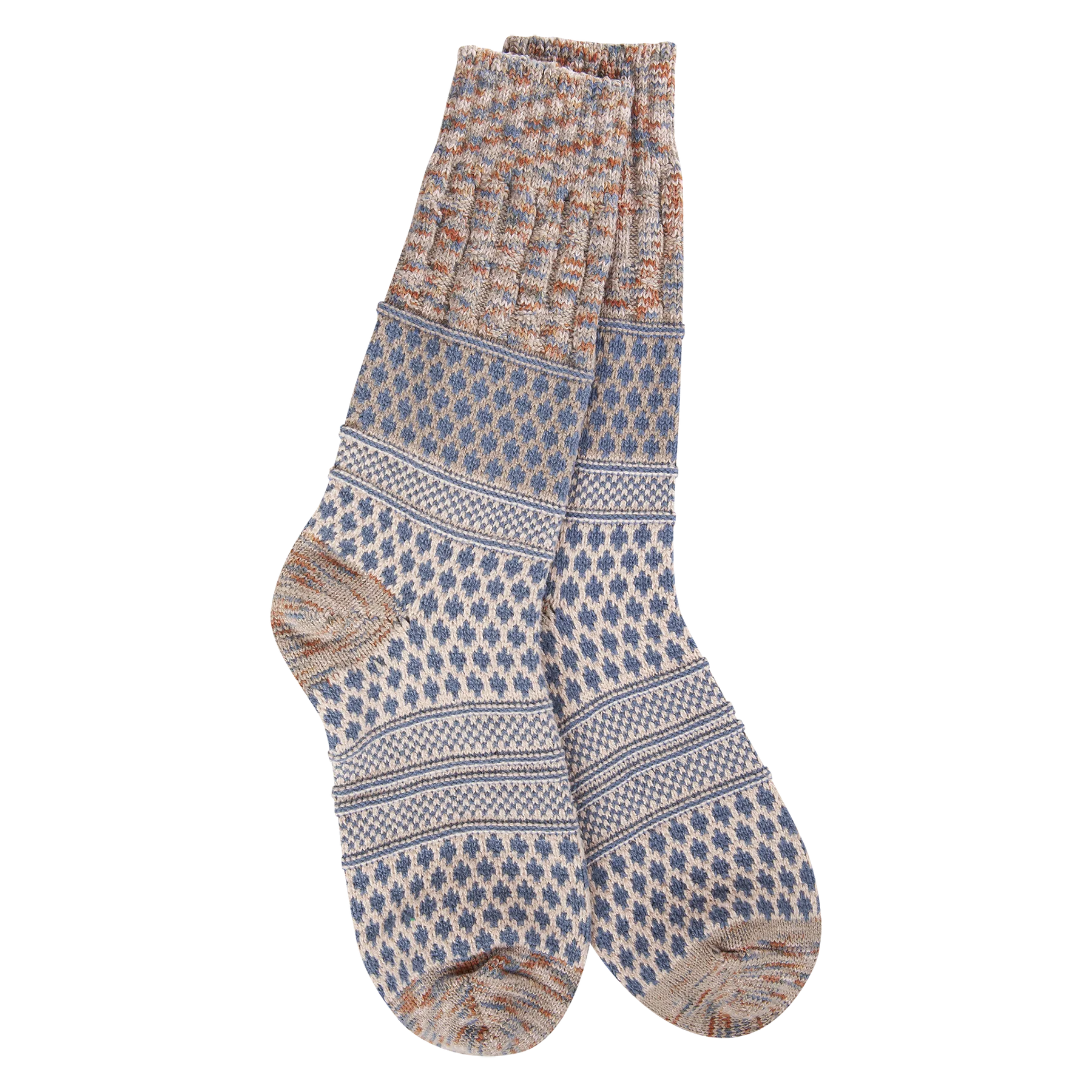 TEXTURE GALLERY WOMEN'S CREW SOCKS-Socks-WORLD'S SOFTEST-PORTABELLO-Coriander