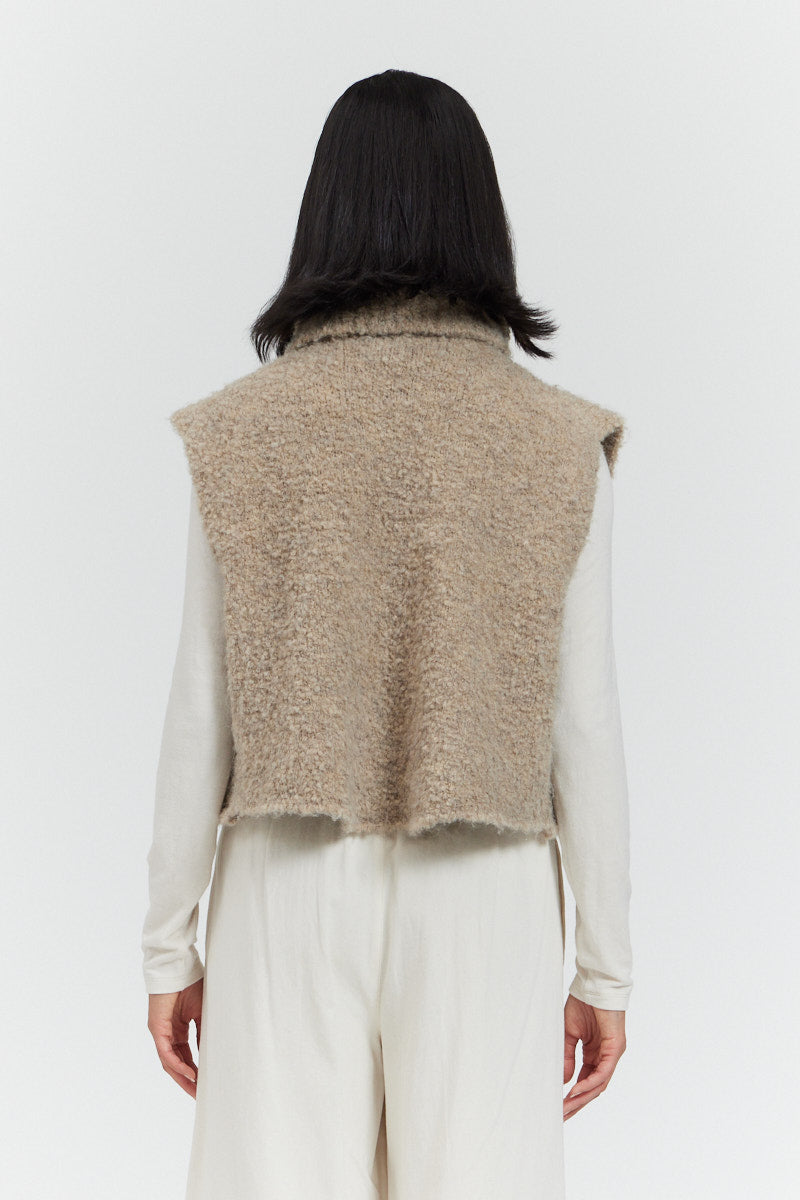 TEXTURED TURTLENECK SHELL-Shirts & Tops-THERE-ELSEWHERE-SMALL-NATURAL-Coriander