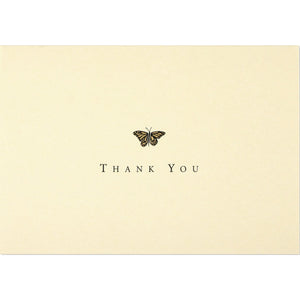 THANK YOU NOTES | GOLD BUTTERFLY-Books & Stationery-PETER PAUPER PRESS-Coriander