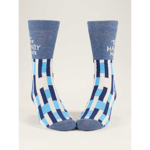 THE HANDYMAN MEN'S SOCKS-Socks-BLUE Q-Coriander