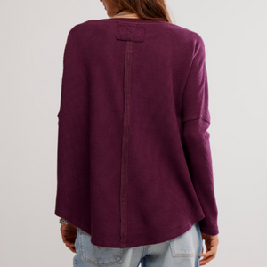 THERMAL L/S TOP | LATTE BLUES-Tops-FREE PEOPLE-Coriander