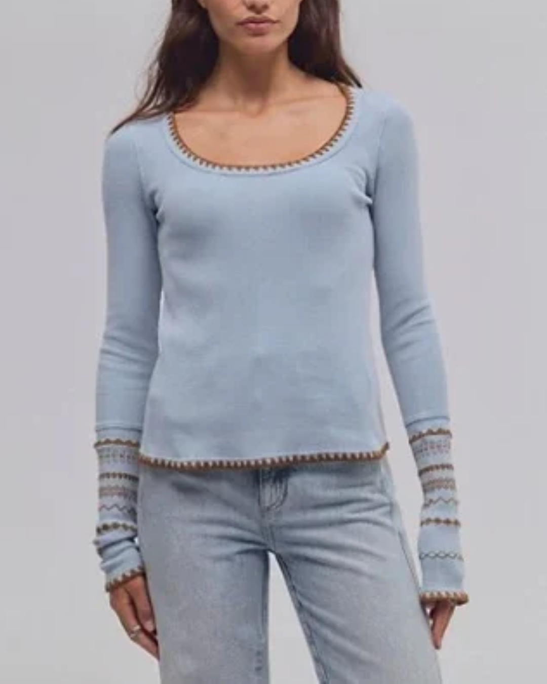THERMAL T-SHIRT | ASPEN-Tops-FREE PEOPLE-Coriander