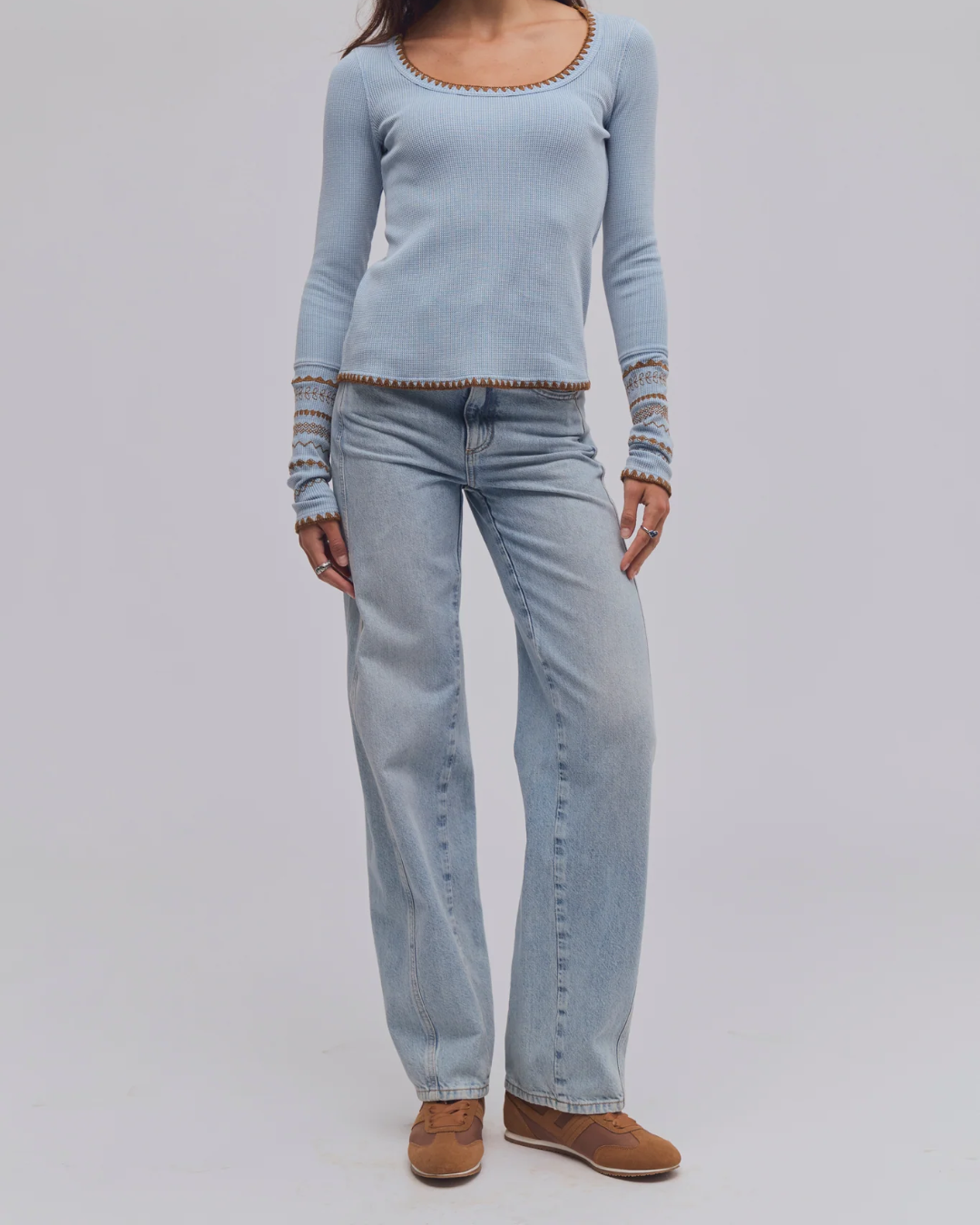 THERMAL T-SHIRT | ASPEN-Tops-FREE PEOPLE-SMALL-SKY COMBO-Coriander