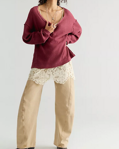 THERMAL TOP | MONTREAL-Tops-FREE PEOPLE-Coriander