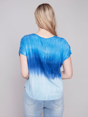 TIE DYE RELAXED TOP-Tops-CHARLIE B-Coriander