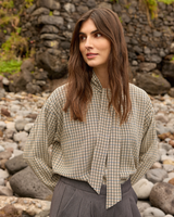 TIE-NECK BLOUSE | HALIA: TEMPEST-Top-SOYACONCEPT-SMALL-TEMPEST-Coriander