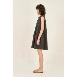 TIERED GAUZE SLEEVELESS DRESS-Dresses-GRADE AND GATHER-Coriander