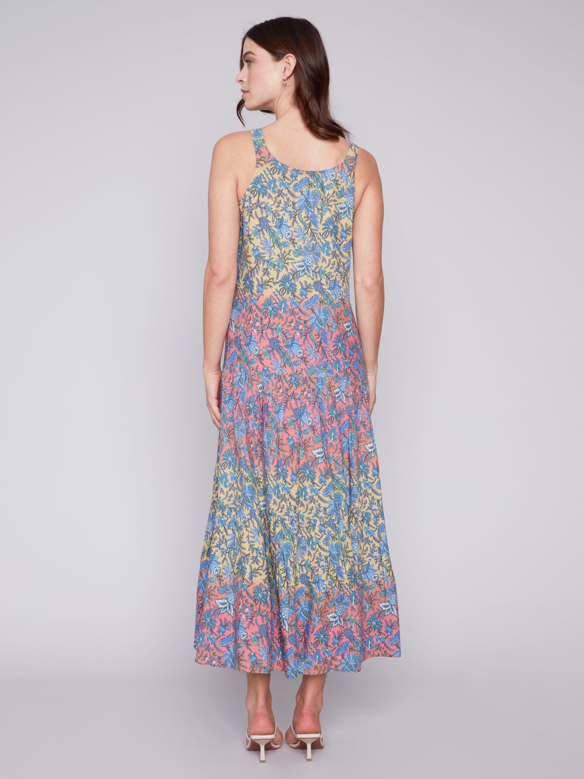 TIERED MAXI SUNDRESS-Dresses-CHARLIE B-Coriander