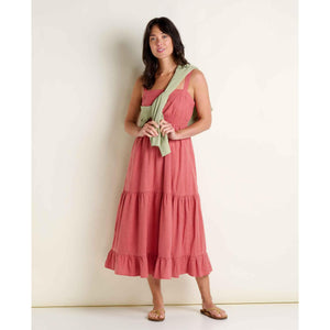 TIERED MIDI DRESS | TAJ HEMP-Dress-TOAD&CO-Coriander
