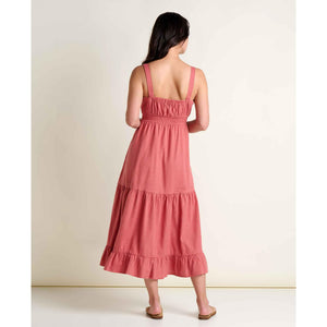 TIERED MIDI DRESS | TAJ HEMP-Dress-TOAD&CO-Coriander