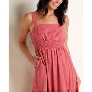 TIERED MIDI DRESS | TAJ HEMP-Dress-TOAD&CO-Coriander