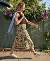 TIERED MIDI SKIRT | SUNKISSED-Bottom-TOAD&CO-Coriander