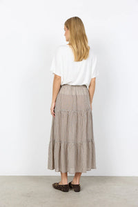 TIERED SKIRT | CANELITA: ROCKY ROAD-Bottoms-SOYACONCEPT-Coriander