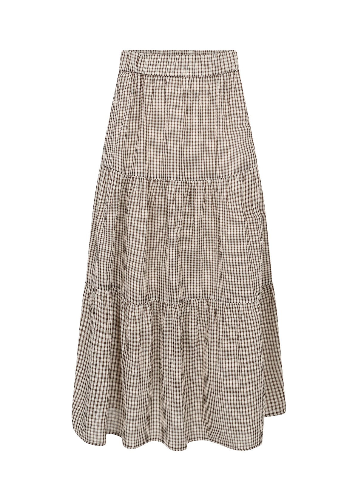 TIERED SKIRT | CANELITA: ROCKY ROAD-Bottoms-SOYACONCEPT-Coriander