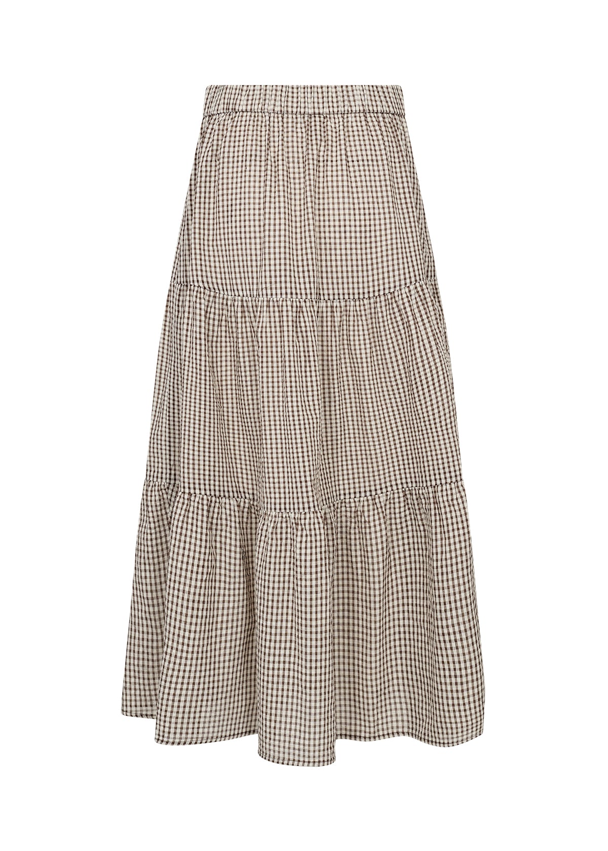 TIERED SKIRT | CANELITA: ROCKY ROAD-Bottoms-SOYACONCEPT-Coriander
