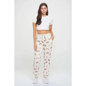 TIGER PRINT SWEATPANTS-Bottoms-SM WARDROBE-Coriander