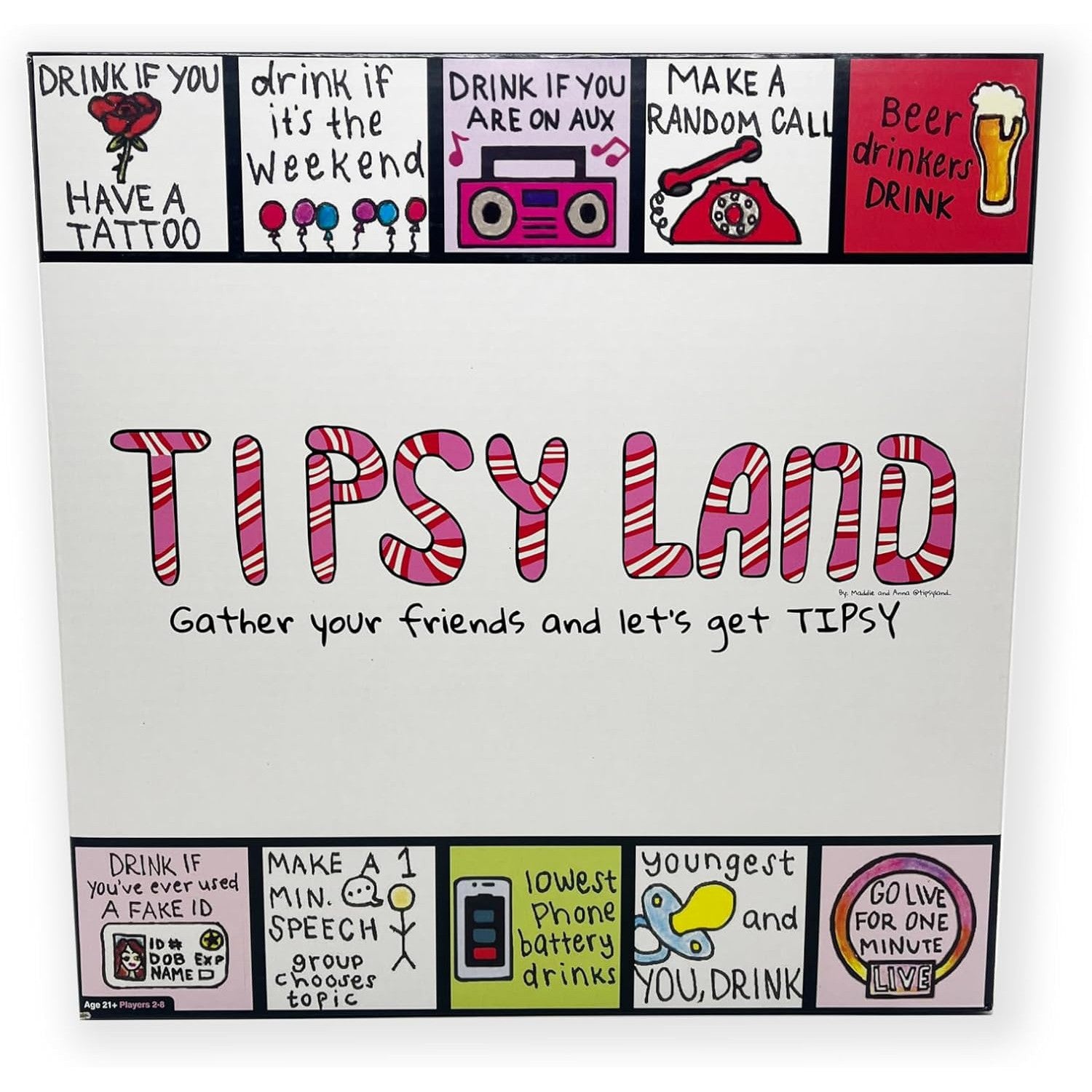 TIPSY LAND DRINKING GAME-Fun and Games-TIPSYLAND-Coriander