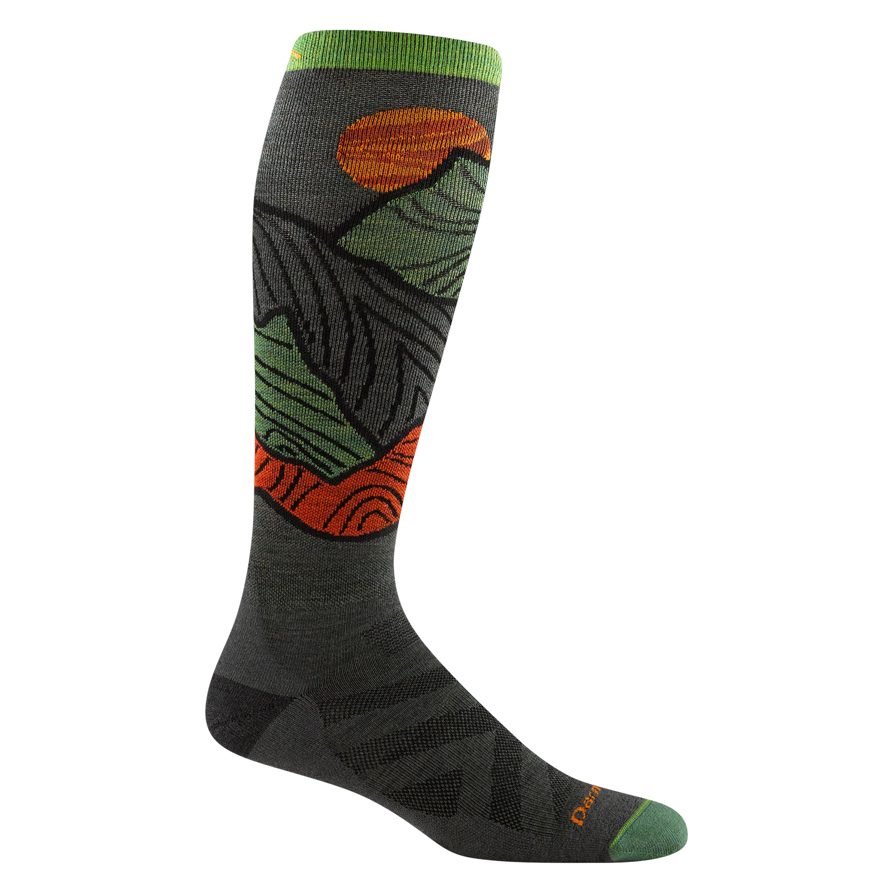 TITAN OVER THE CALF LIGHTWEIGHT CUSHION SOCK-Socks-DARN TOUGH-LARGE-FOREST-Coriander