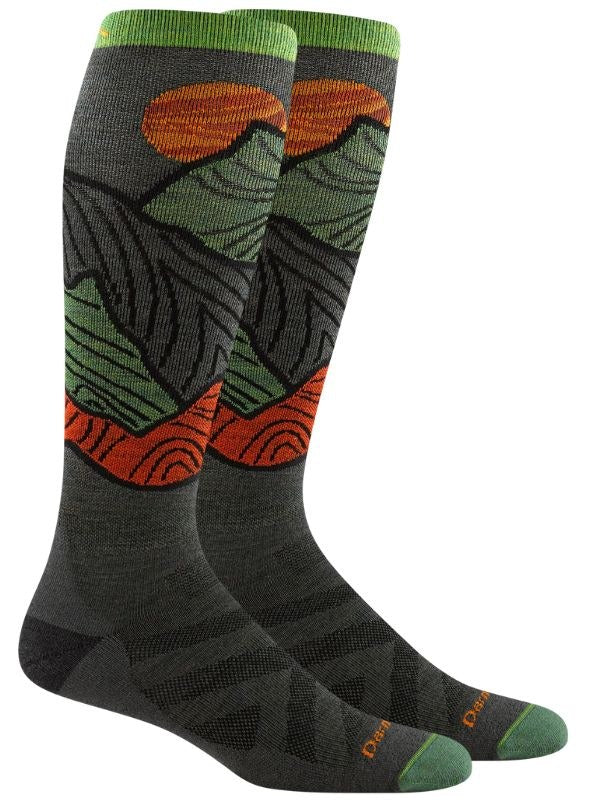 TITAN OVER THE CALF LIGHTWEIGHT CUSHION SOCK-Socks-DARN TOUGH-LARGE-FOREST-Coriander