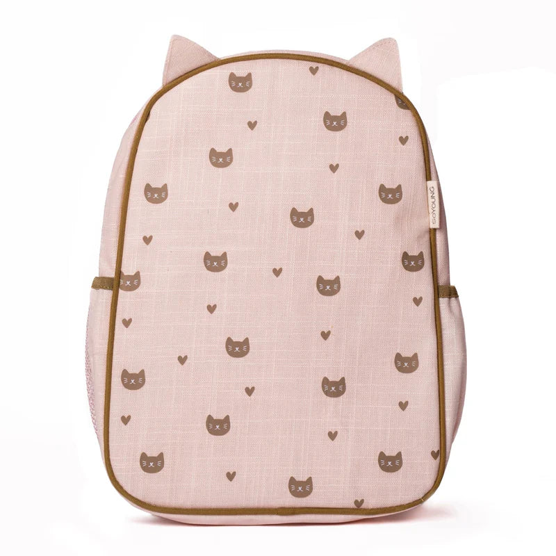 TODDLER BACKPACK | CAT EARS-Bags & Wallets-SOYOUNG-Coriander