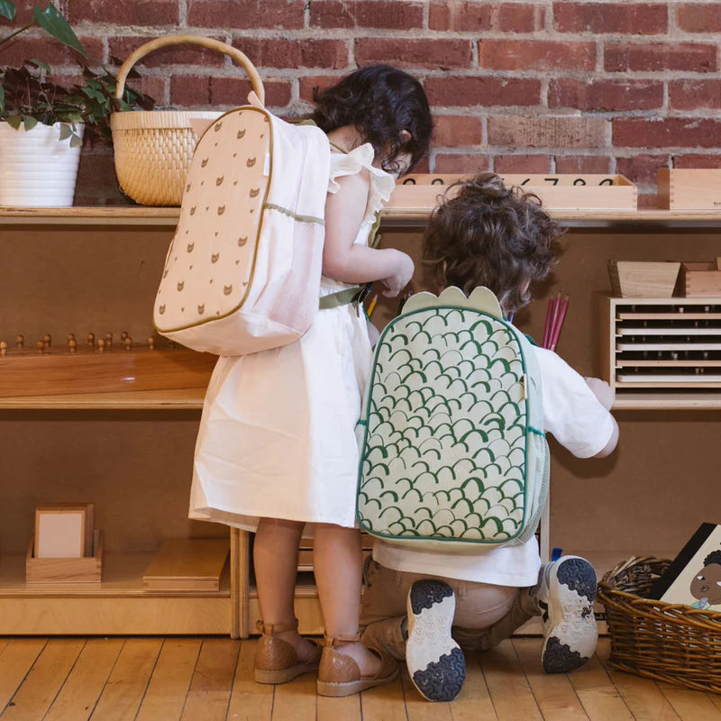 TODDLER BACKPACK | DINO SCALES-Bags & Wallets-SOYOUNG-Coriander