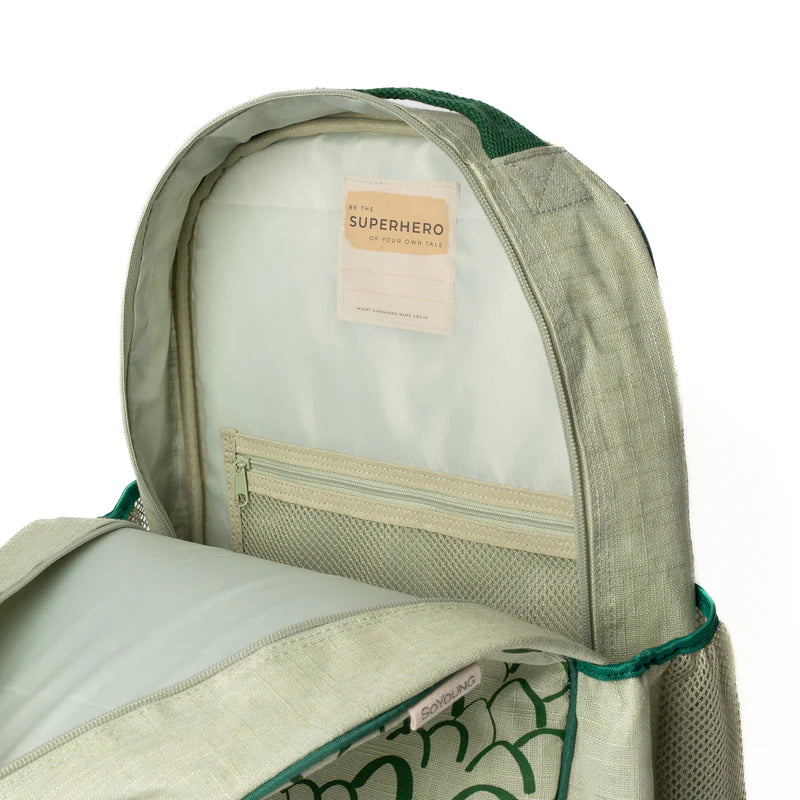 TODDLER BACKPACK | DINO SCALES-Bags & Wallets-SOYOUNG-Coriander