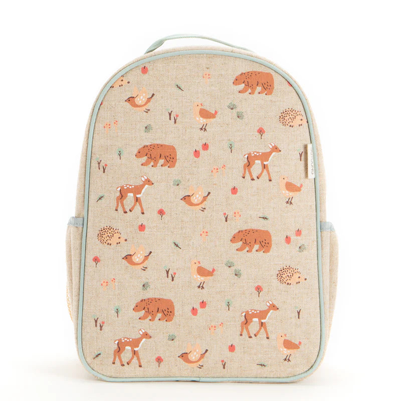 TODDLER BACKPACK | FOREST FRIENDS-Bags & Wallets-SOYOUNG-Coriander