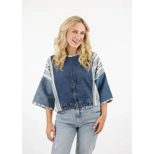TOP | ALEX-Top-SHANNON PASSERO STORE-SMALL-MED-DENIM-STRIPE-Coriander