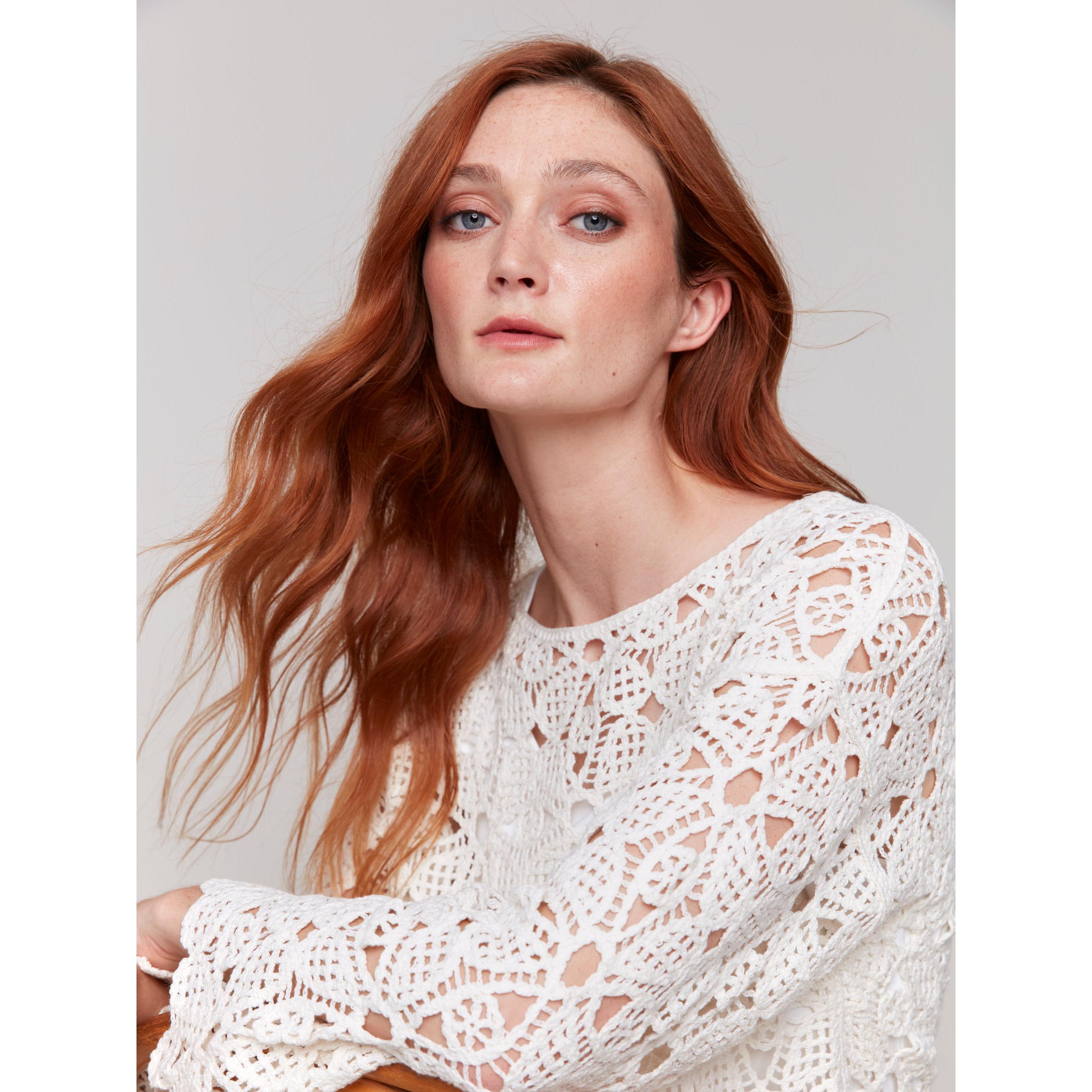 TOP | CROCHET BOAT NECK-Tops-CHARLIE B-Coriander