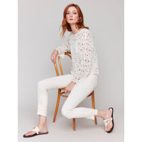 TOP | CROCHET BOAT NECK-Tops-CHARLIE B-Coriander