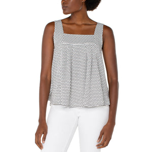 TOP | SLEEVELESS SQUARE NECK-Top-LIVERPOOL-Coriander