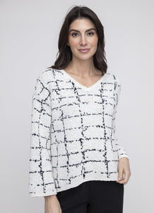 TOP | V-NECK SWING PULLOVER-Shirts & Tops-LIV BY HABITAT-XSMALL-WINTER WHITE-Coriander