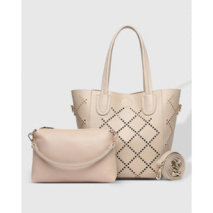TOTE BAG | BABY BERMUDA TONE-ON-Bags & Wallets-LOUENHIDE-Coriander
