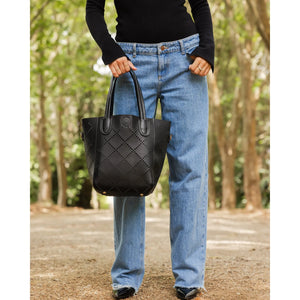 TOTE BAG | BABY BERMUDA TONE-ON-Bags & Wallets-LOUENHIDE-Coriander