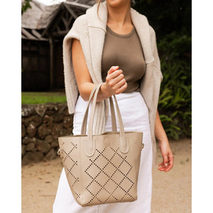 TOTE BAG | BABY BERMUDA TONE-ON-Bags & Wallets-LOUENHIDE-Coriander